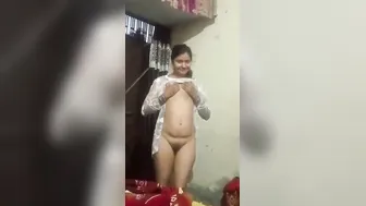 Married Desi Wife Getting Naked On Camera For Her Husband Today