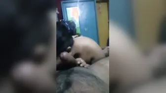 Married Slut Sucking And Deepthroating My Hairy Cock At Home