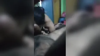 Married Slut Sucking And Deepthroating My Hairy Cock At Home