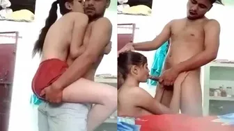 Young Indian Couple Making Amateur Homemade Porn Video Together