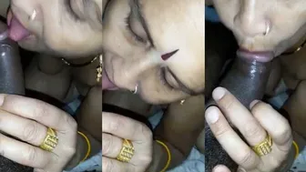 Village Aunty Sucking And Deepthroating Cock On Camera For Him