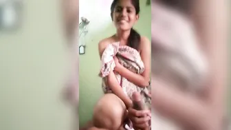 College GF Sucking And Tasting Her Boyfriends Hard Dick