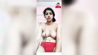 Married Milf Teasing With Her Big Tits During Video Chat Session