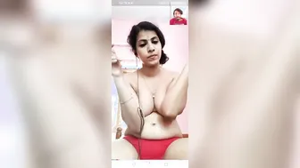 Married Milf Teasing With Her Big Tits During Video Chat Session