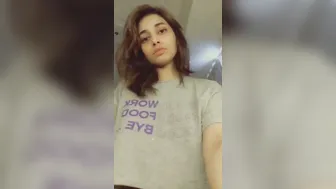 Petite GF Showing Off Her Small Perky Boobs On Webcam