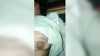 Boyfriend Fondling His Gf Tiny Perky Tits Making Her So Wet