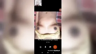 Super Cute Girl Flashing Perky Tits On Naughty Video Call