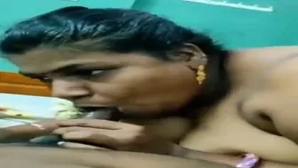Busty South Indian Wife Sucking Cock Deep On Hidden Bedroom Cam