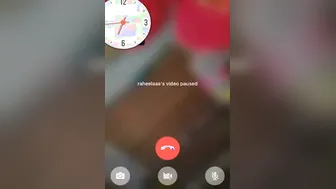 Beautiful Housewife Spreading Pussy Wide On Late Night Video Call