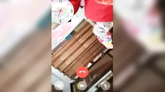 Beautiful Housewife Spreading Pussy Wide On Late Night Video Call