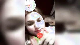 Beautiful Housewife Spreading Pussy Wide On Late Night Video Call