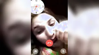 Beautiful Housewife Spreading Pussy Wide On Late Night Video Call