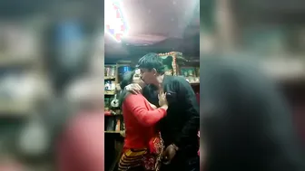 Cheating Wife Fucking The Shopkeeper In His Backroom Secretly