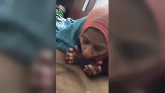 Village Maid Sucking Her Boss Dick Like A Hungry Little Whore