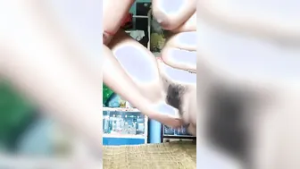 Bengali Milf Pleasuring Her Hairy Pussy With Fingers On Camera