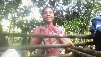 Village Girl Stripping Naked Outdoors After Taking Bath By Well