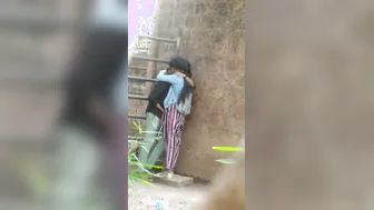 Desi Couple Enjoying Slow Sensual Sex Under The Trees Outside