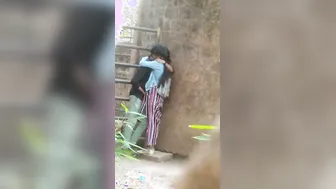 Desi Couple Enjoying Slow Sensual Sex Under The Trees Outside