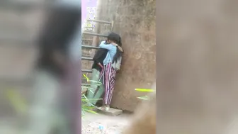 Desi Couple Enjoying Slow Sensual Sex Under The Trees Outside