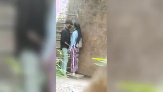 Desi Couple Enjoying Slow Sensual Sex Under The Trees Outside