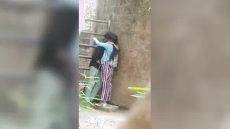 Desi Couple Enjoying Slow Sensual Sex Under The Trees Outside