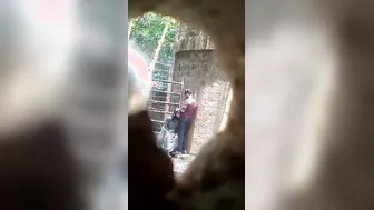 Desperate Indian Slut Caught Sucking Dick Outside On Hidden Cam