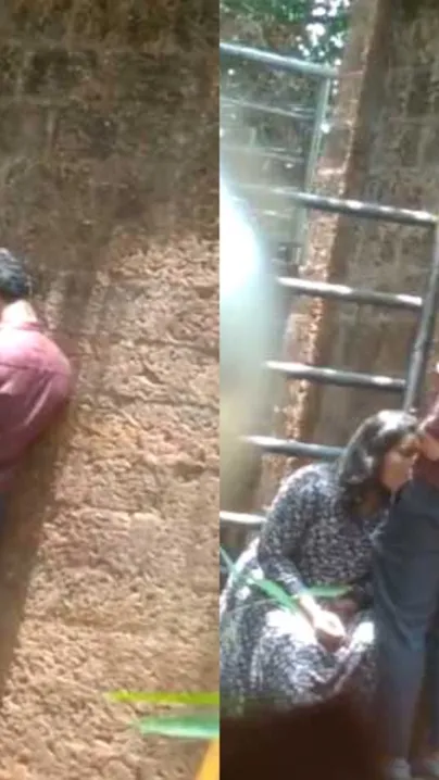 Desperate Indian Slut Caught Sucking Dick Outside On Hidden Cam