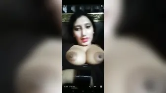 Pathan GF Showing Off Her Big Natural Boobs For Cam