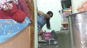 Married Bhabhi Bent Over Getting Railed Hard In Kitchen By Worker