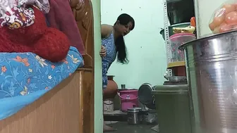 Married Bhabhi Bent Over Getting Railed Hard In Kitchen By Worker