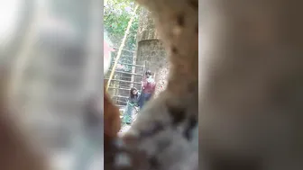 Desperate Slut Caught Sucking Cock Outside In Public Spot