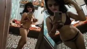 Naughty Bhabhi Recording Herself Stripping Naked For Lover