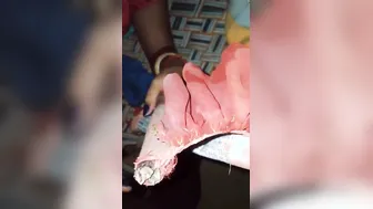 Desi Housewife Stroking His Cock Lying Down On The Cot