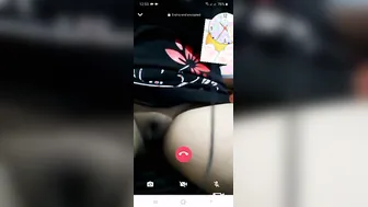 Sweet GF Spreading Her Naked Pussy Wide On Video Call