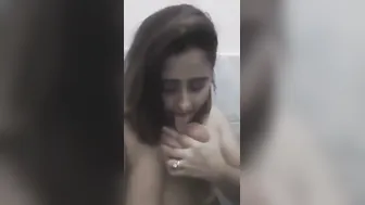 Pakistani Babe Sucking And Playing With Her Own Big Boobs