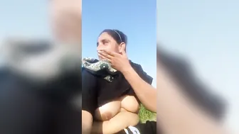 Chubby Bhabhi Exposing Her Tits And Pussy In Outdoor Spot