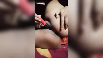 Bengali GF Fingering Both Her Tight Holes On Webcam