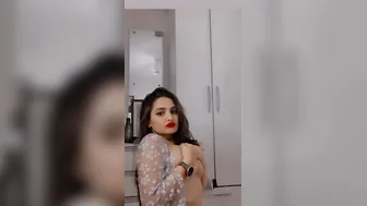 Sexy Indian Girl Flashing Her Massive Tits Online