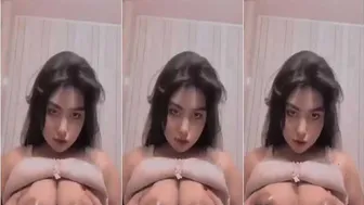 Chubby GF Showing Off Her Massive Natural Bouncing Tits