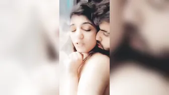 Young Desi Lovers Fucking Standing Against Wall Moaning Loud