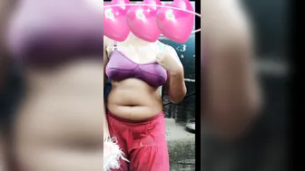 Chubby GF Spreading Wide Showing Her Wet Holes