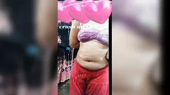 Chubby GF Spreading Wide Showing Her Wet Holes