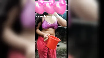 Chubby GF Spreading Wide Showing Her Wet Holes