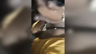 Village Housewife Giving Her Husband A Sloppy Blowjob In Bed