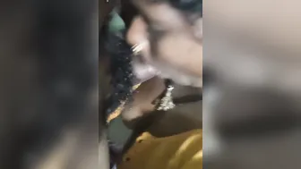 Village Housewife Giving Her Husband A Sloppy Blowjob In Bed