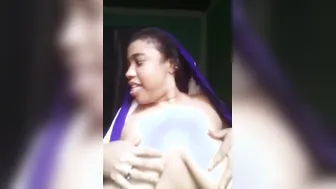 Naughty Bhabhi Sucking And Licking Her Own Nipples Solo