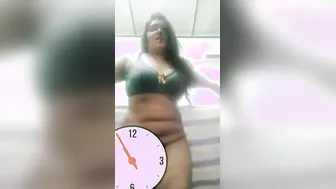 Bbw Bhabhi Bouncing Her Heavy Melons Dancing Wildly At Home