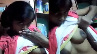 My Desi GF Showing Her Cute Boobs And Wet Pussy Alone