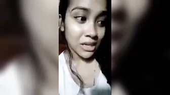 Cute GF Showing Boobs For Her Lover With Dirty Talk