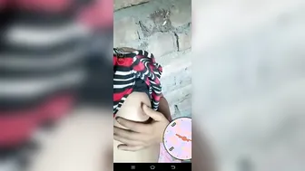 Shy Village Babe Flashing Tiny Tits To Boyfriend On Rooftop